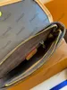 Top -Qualität echter Lederdesigner Luxus Lady Bag Crossbody 2pcs/Set Frauen Umhängetaschen braune Blumenkreuzkörperbodentaten Handtaschen mit Kastenstaubbeutel 23 cm