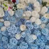 Fiori decorativi Spr Flores Artificiais Restauranti e cerimonie nuziali Eventi in tessuto Artificiale blu rosa rosa Pannello a parete 3d 3D