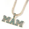 TopBling Hip Hop Dripping Luminous Retro Pendant Necklaces A-Z Custom Letters Men Women Gift