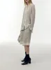 Blouses des femmes 2022 Earnom Autumn Fashion Fashion Pringe en soie en soie en soie ou short set pantalon à lame de genou décontracté à poitrine simple