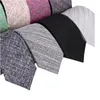 Fashion wol banden voor mannen magere solide casual stropdassen Corbata slanke gestreepte stropdas voor bruiloft cadeaupak Cravat Accessories