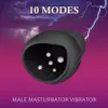 Sex toy massagers FLXUR 10 modes Penis Delay Trainer Male Masturbator Vibrator Automatic Oral Climax Sex Glans Stimulate MassagerSex Toys for Men