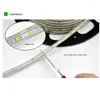 Strips 220V LED Strip Light SMD Flexible Waterproof Ribbon Rope With EU Power Plug 60Led / M Bright Than
