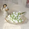 Flores decorativas hechas a mano 40 cabezas/paquete Babysbreath plástica decoración de jardín artificial plantas falsas arreglos suministros