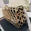 CC Bag Shopping Bags Mini Flap Glitter Designer Golden Metal Diamond Quilting Composite Handbags Gold-tone Chain Hardware Lambskin Liner Zip