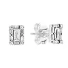 Sparkling Square Halo Stud ￶rh￤ngen Autentiska Sterling Silver Women Wedding Jewelry Set med originalbox f￶r Pandora Rose Gold Girl Friend Gift Earring