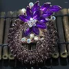 Broches fruit ananas multicolore rose rose gold cristal autrichien belles ￩pingles en strass claires mignonnes bijoux de mode o