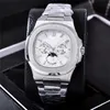 17 Styles PP Luxury Watch Silver Case Blue Ratten