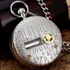 Pocket Watches Creative Music Watch Gift For Men Women Luxury Bule Quartz Necklace Pendant Fob Clock Reloj De Bolsillo