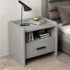 Bedside Table with Drawers Nightstand Bedroom Furniture Modern Bedside storage Cabinet
