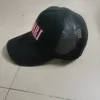 2022 مصمم Lexurie Lettre Broderie Bend Wave Caps Hip Hop Visor Mesh Male Femelle Cross Punk Baseball Hats