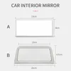 Interieur accessoires auto spiegels Universal Auto Sun Visor Make -up Mirror Roestvrij staal draagbare HD Cosmetic Styling