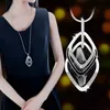 Lange Halsketten Anhänger für Frauen Mode Geometrische Schmuck Collier Femme Kragen Zubehör