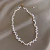 Ketting oorbellen Zet zoet water parel en armband sieraden Dubai Bridal unieke feestkwaliteit voor vrouwen