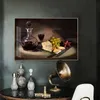 Mur Art cuisine toile peinture raisin vin et fromage Cuadros scandinave affiches et impressions nourriture photo salon