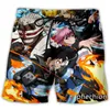 Herren Shorts Phechion Männer/Frauen Anime Fire Force 3D Gedruckt Lässige Mode Streetwear Männer Lose Sporting A99