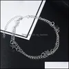 Anklets High Quality Fashion Pentagram Double-Layered Anklet Bracelet Designer Jewelry Women Drop Delivery 2021 Mjfashion Dhulx