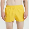 Shorts maschili estate traspirabili a colore solido uomo asciugatura rapida elastico per il tempo libero tronchi da nuoto in spiaggia