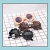 Sunglasses Cute Flower Round Kids Children Sunglasses Uv400 Eyewear Floral Boy Girl Lovely Baby Sun Glasses