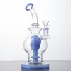 Bong di vetro all'ingrosso Narghilè Teschio Soffione Perc Percolatore Tubi dell'acqua 14mm Bong con giunto femmina Stile palla Olio Dab Rigs con ciotola