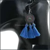 Bengelen kroonluchter bescheiden chique chique tassel lang stromende bohemian franjes retro hanger oorbellen vrouwelijke druppel levering 2021 sieraden dhseller2 dh5vh