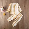 Clothing Sets Autumn Baby Clothing Toddler Kids Girls Boys Tie Dye Printed Long Sleeve T-Shirt Top and Pants 2pcs Outfits Casual Pajamas Sets 220905