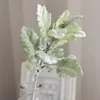 Simulazione di fiori decorativi Miller artificiale Mulletta singola corna eucalipto Foglie di peluche finte vegetale foglie di peluche decorazioni fai -da -te