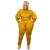 Kvinnors plus -storlek Tracksuits Women Tracksuit 2 Piece Set Winter Plus Size Long Sleeve Top and Pants Sweatsuit Joggers Matching Sets Wholesale Dropshipping L220905