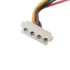 Datorkablar 7.87in Molex IDE Power Extension Cable M/F - 4 Pin Connector 2 Pieces