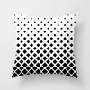 Cuscino 45x45cm Love Shape Dot Black Stripes Stampa geometrica Cuscini Federa Poliestere Divano Sedile / Copertura posteriore Federa Decorazioni per la casa