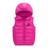 Autumn Winter New Fashion Capuz Crian￧as Colaat Jaquetas de colete grossas para meninos roupas meninas meninas casaco quente Light Down Jacket