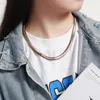 Balıksırtı chokers zincirleri kolyeler yılan kemik zinciri erkek kadınlar kolye balık kemiği zinciri hip hop takı 316L paslanmaz çelik altın gümüş siyah gül 8mm