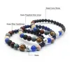 Acht planeten kralen armband strengen natuursteen universum zonnestelsel yoga armbanden voor heren dames sieraden