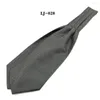 Bow Ties Luxury Black Silk Ascot For Man Cashew Cravat Paisley Floral Print Grey Scarf Wedding Scarves B113