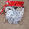 Christmas Decorations 3Pcs Snowflakes Plastic Decoration Artificial Snow Tree Ornaments Year Party Decor 2022 Gifts