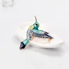 Spille 2 pezzi spilla a forma di colibrì da donna accessorio in stoffa creativa vintage per accessori per feste Mujer
