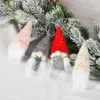 Decorazione natalizia Gnomo Peluche Bambola Ciondolo Albero di Natale Appeso Ornamento Capodanno Regali per bambini Fornitura per feste P0905