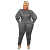 Kvinnors plus -storlek Tracksuits Women Tracksuit 2 Piece Set Winter Plus Size Long Sleeve Top and Pants Sweatsuit Joggers Matching Sets Wholesale Dropshipping L220905