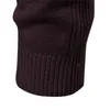 Męskie swetry zimowe golowanie grube męskie szyi na szyja stała kolor kolorów ciepłe szczupły pullover mężczyźni 220905