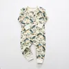 Strampler Frühling Sommer Baby Kleidung Floral geboren Junge Mädchen Strampler Lange Ärmel Weiche Baumwolle geboren Overalls Outfits Säuglingskleidung 220905