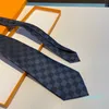 Cravates hommes concepteur de mode cravates lettre impression affaires loisirs à la main