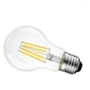 2PCS E27 Retro Edison LED Filament Bula LAMP AC220V LUMIÈRE 2W 4W 6W 8W A60 Glass Vintage Candle