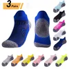 Men's Socks 6PCS 3 Pairs Outdoor Sports Men Women Fitness Running Colorful Autumn Summer Thin Boat Quick Dry Short Cut