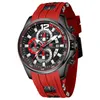 Wallwatches Mini Focus Fashion Mens Watches Top Brand Luxury Luxury Water Water Sports Clock Wall Wall Wall Wall Relogio Masculino Red Silicone Strap 220905