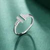 Luxusdesigner Ringe Männer Marke Zirkonia Mode Ringe Style Klassiker Schmuck 18K Gold plattiert Rosen Mi -Großhandel Verstellbare Frauen Ring