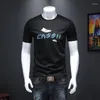 T-shirts pour hommes chemises d'été coréennes imprimées tee décontractée Homme Amisetas Hombre Designer Clothing Brand 2022 T-shirt à manches courtes
