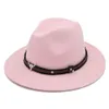 Kvinnors Panama Hat Wide Brim Fedora Trilby Costume Cap w/Handbearbetat band för Halloween Masquerade Birthday Party