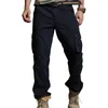 Pantalons pour hommes Bouton de couleur unie pour le travail Hommes Grande taille Poches lâches Plusieurs Style japonais Zip Cargo Working