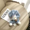 Morbido peluche Baby Girl Sciarpa Inverno Cute Cartoon Animali Bambini Scaldacollo Bavaglino Bambini Sciarpe Bambino Croce Fazzoletto da collo all'aperto 20220905 E3