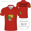 Мужская рубашка Polos euskadi бесплатно на заказ название Vitoria gasteiz poloshirt flag word bilbo donostia basque country chound